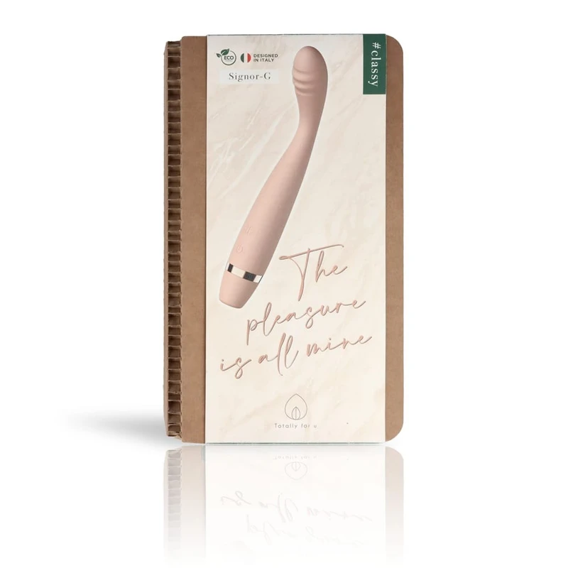 Signor G - Roze vibrator za G tačku, vodootporni, 17,5 cm