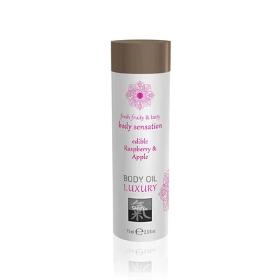 Šijatsu jestivi luksuzni masažni oil - Malina & Jabuka 75ml - Sexy Shop