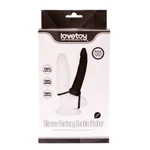 Silicone Fantasy Double Prober - Vodootporni dupli stimulator 15cm, crni