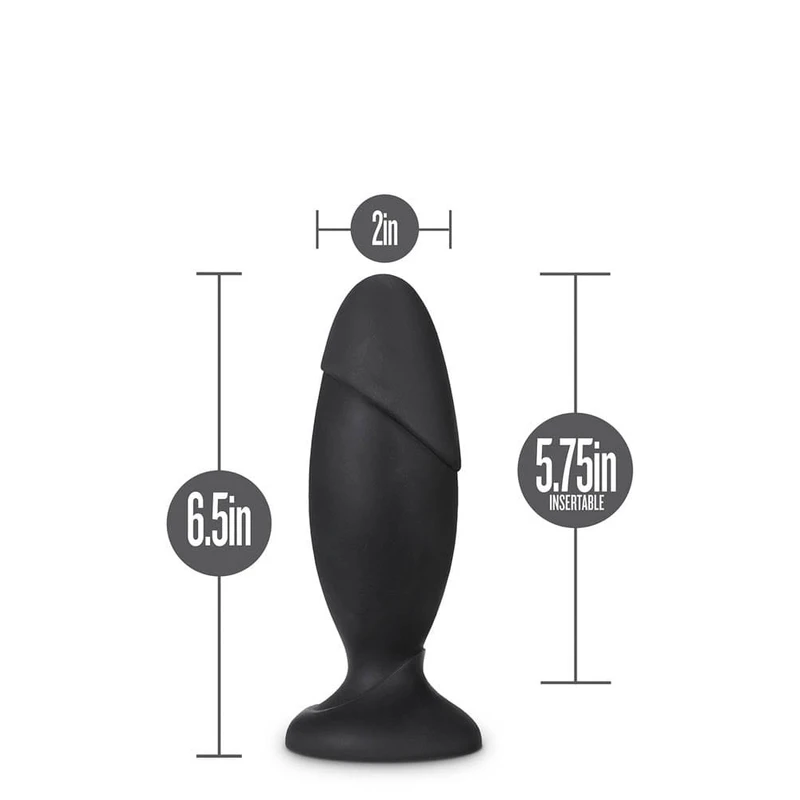 Silicone Rocket Plug crni sa vakuumskim postoljem 16,5cm