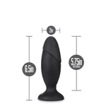 Silicone Rocket Plug crni sa vakuumskim postoljem 16,5cm