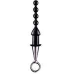 Silikonski analni čep 26cm - crni Nmc