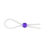 Silikonski prsten za penis sa zrncem, 12,7 cm, vodootporan, bijeli