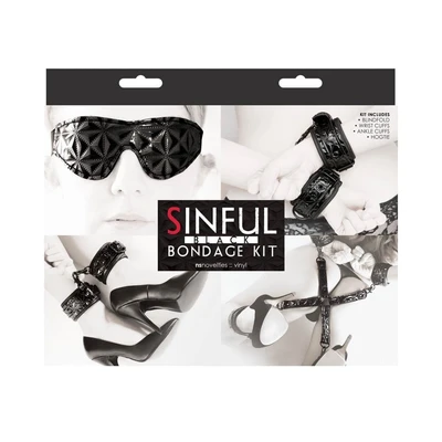 Sinful Bondage Kit Crni - Sexy Shop