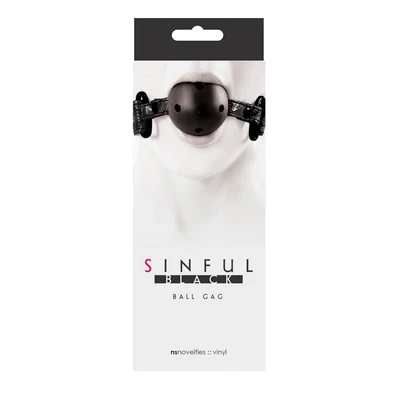 Sinful Crni Bal Gag - Sexy Shop