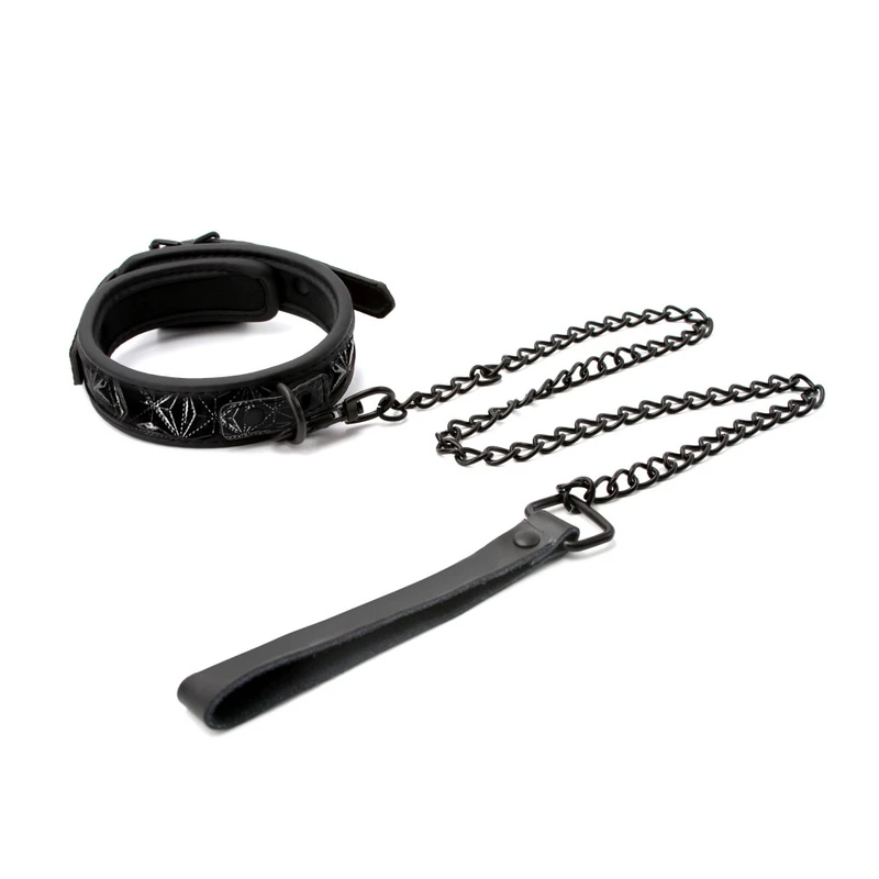 Sinful Crni Ogrlica sa Povezom 1'' - 52cm