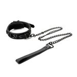 Sinful Crni Ogrlica sa Povezom 1'' - 52cm