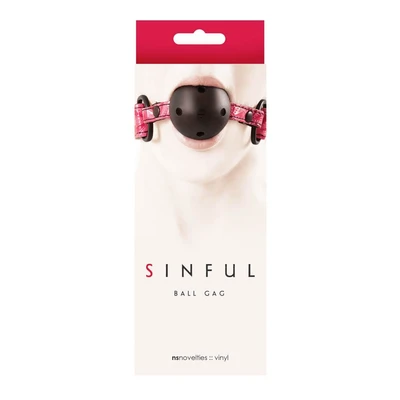 Sinful Roze Ball Gag sa Ventilacijom - Sexy Shop