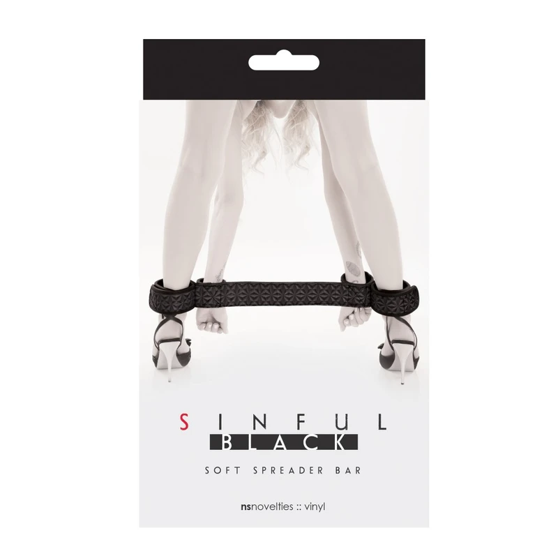 Sinful Soft Spreader Bar - Crna