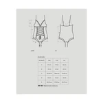 Slevika teddy S/M crna Obsessive