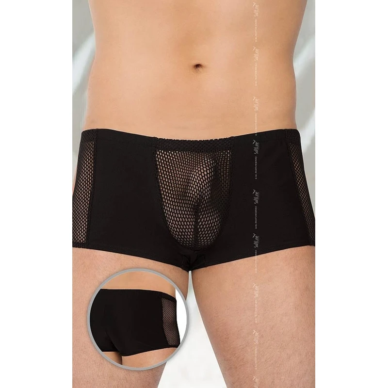 Softline crni muški šorts 4515 - XL