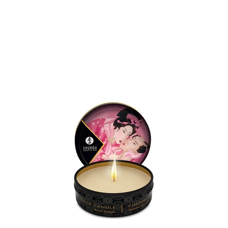 Soja sveća za masažu 30ml / 1oz Afrodizija / Ruža