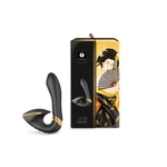 SOYO BLACK - Vibrator sa klitoralnim stimulansom, 17cm, vodootporan