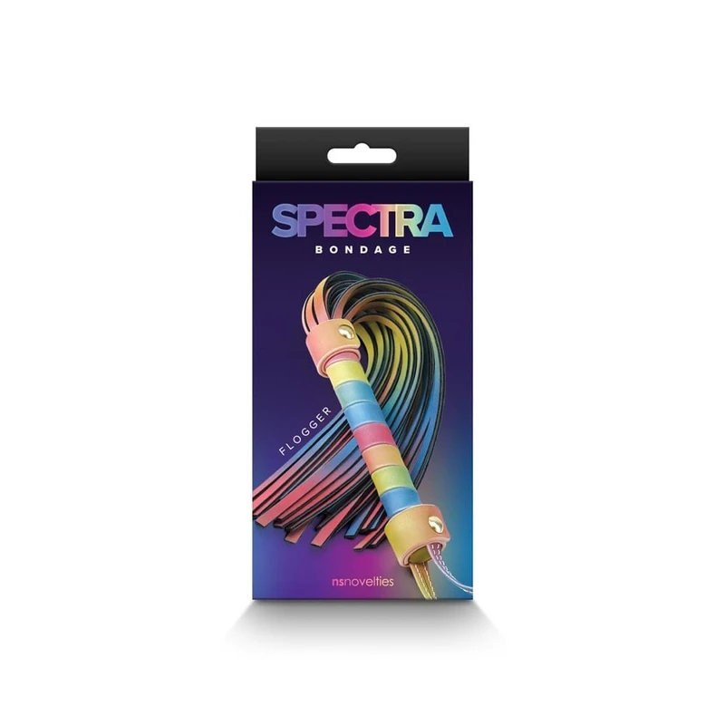 Spectra Bondage Flogger - Dužina 50cm - Višebojni