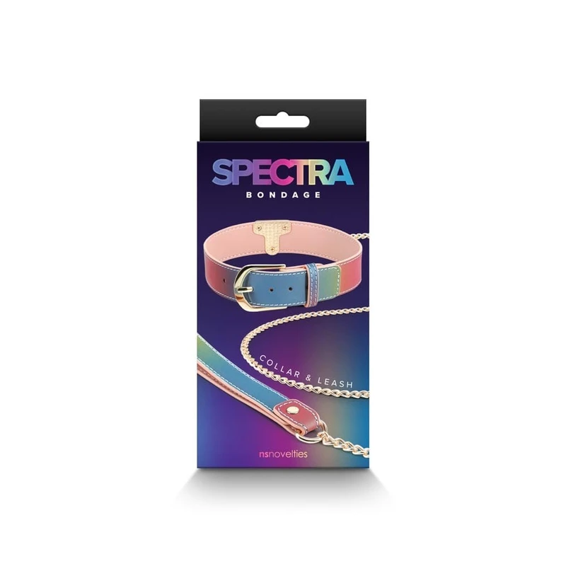 Spectra Bondage - Ogrlica & Vodilica - Duža 50cm - Višebojna