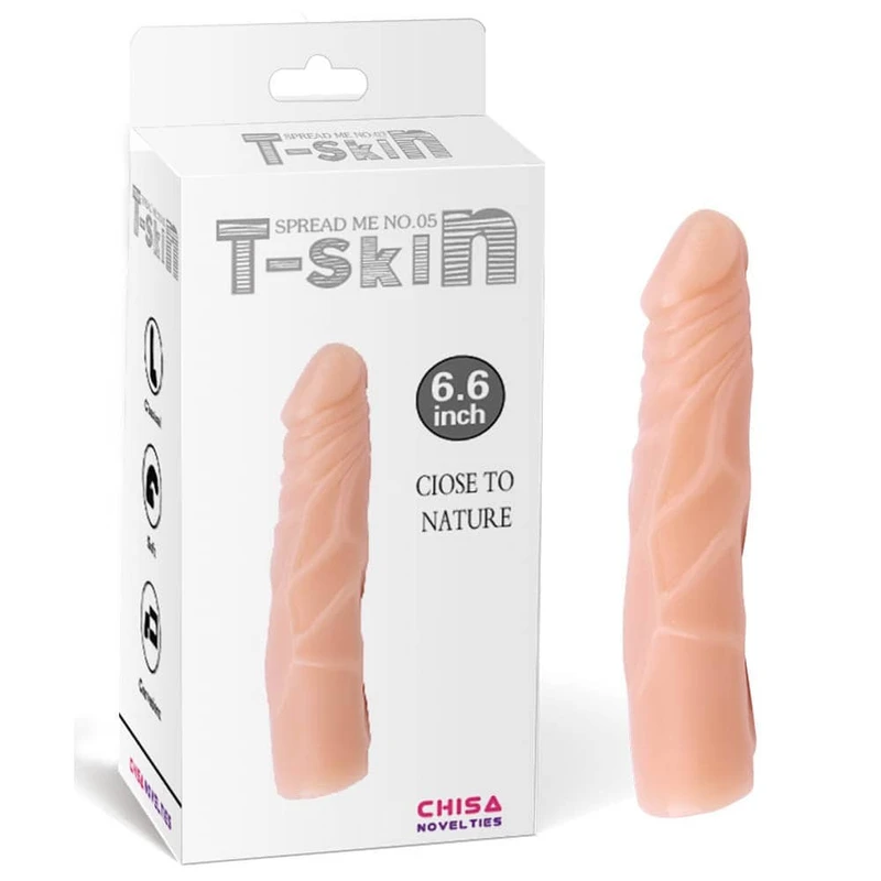Spread Me No.05 - Realistični dildo kože boje, vodootporni, 16,6 cm