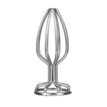Srebrni analni čep Mistress - 7cm, vodootporan, uniseks