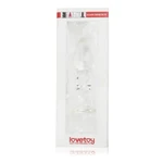 Stakleni dildo za ljubavne trenutke 13,9 cm - Lovetoy proziran, vodootporan