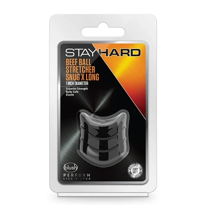 STAY HARD BEEF BALL STRETCHER SNUG XLONG CRNI - Sexy Shop