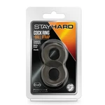 Stay Hard Crni Prsten za Penis i Steznik za Jaja