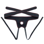 Strap-On Dildo 18cm sa Testisima i Vakuumskim Postoljem - Crni