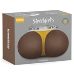 Streetgirl's #11 Black - Realistični masturbator s vodootpornim dizajnom, 16,5 cm, Braon