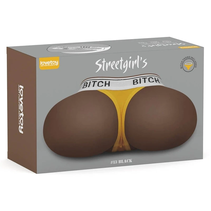 Streetgirl's #13 Black - Realističan masturbator sa vodootpornim dizajnom, 16,5 cm, Lovetoy