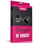 Struggle My Handcuff - Mekane veze za blagu vezanost, crno-srebrne