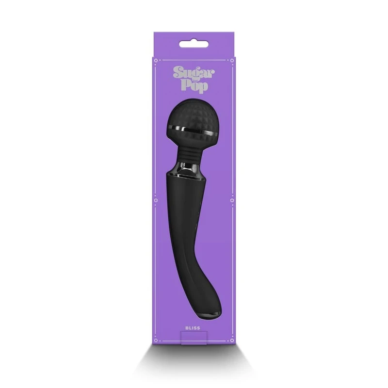 Sugar Pop - Bliss - Crni vibrator sa grejanjem 22,4cm