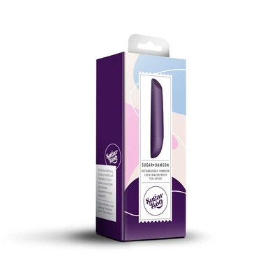 SugarBoo Sugar Damson - Taperirani vibrator za klitoralnu stimulaciju, ljubičasti, 10 podešavanja, vodootporan - Sexy Shop