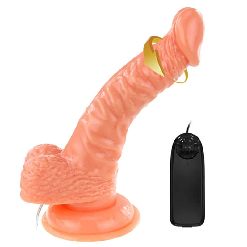 Super Rota Dong Flesh 19cm sa Testisima i Vakuumskim Postoljem