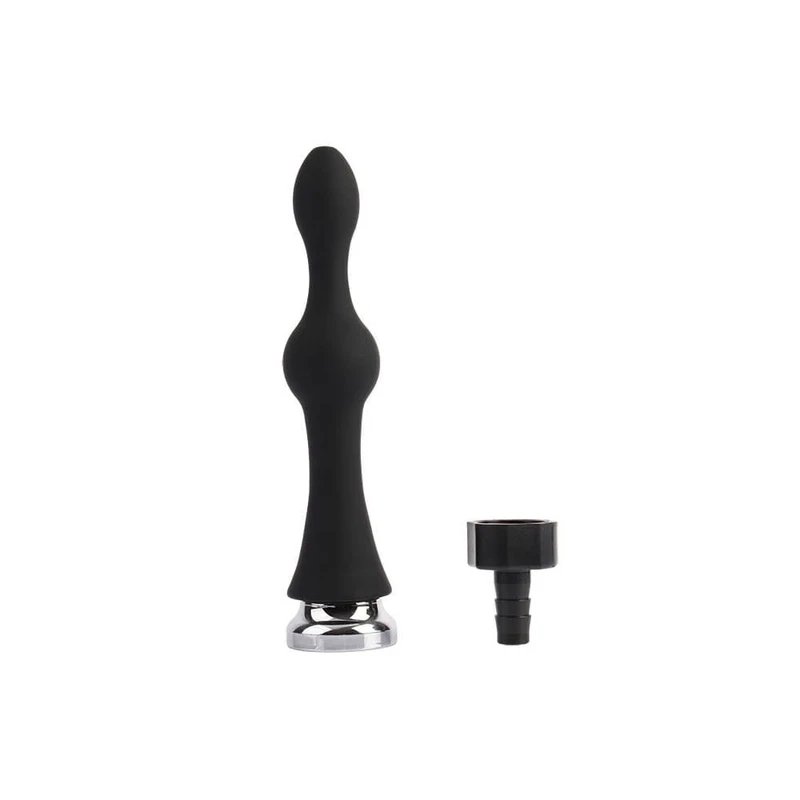 Teasing Enema Priključak - Crni, 15,3 cm, Silikon