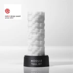 Tenga 3D Module - Bijeli vodootporni stimulans za odrasle, 15,6 cm
