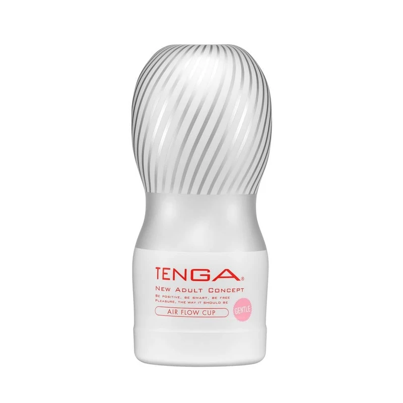 TENGA AIR FLOW CUP GENTLE - Discreetni masturbator za uživanje sa vodootpornim dizajnom, 15,5cm, bijeli