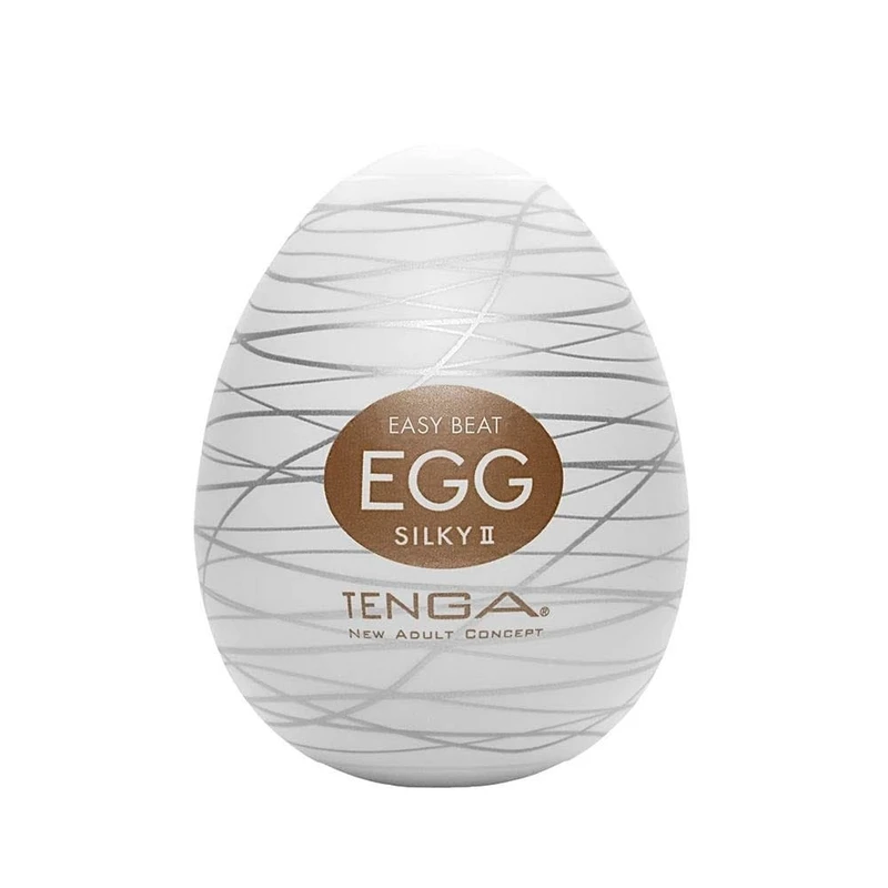 TENGA EGG SILKY II - Delikatni užitak u bijeloj boji, vodootporni 6cm