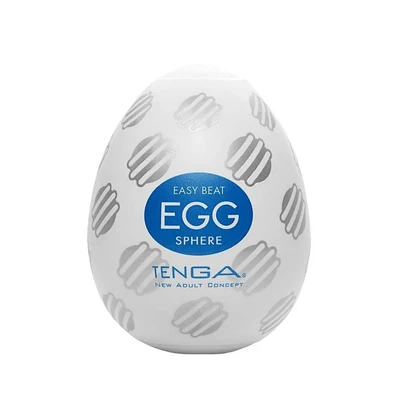 TENGA EGG SPHERE - Vodootporna igračka za odrasle 7cm, bijela - Sexy Shop