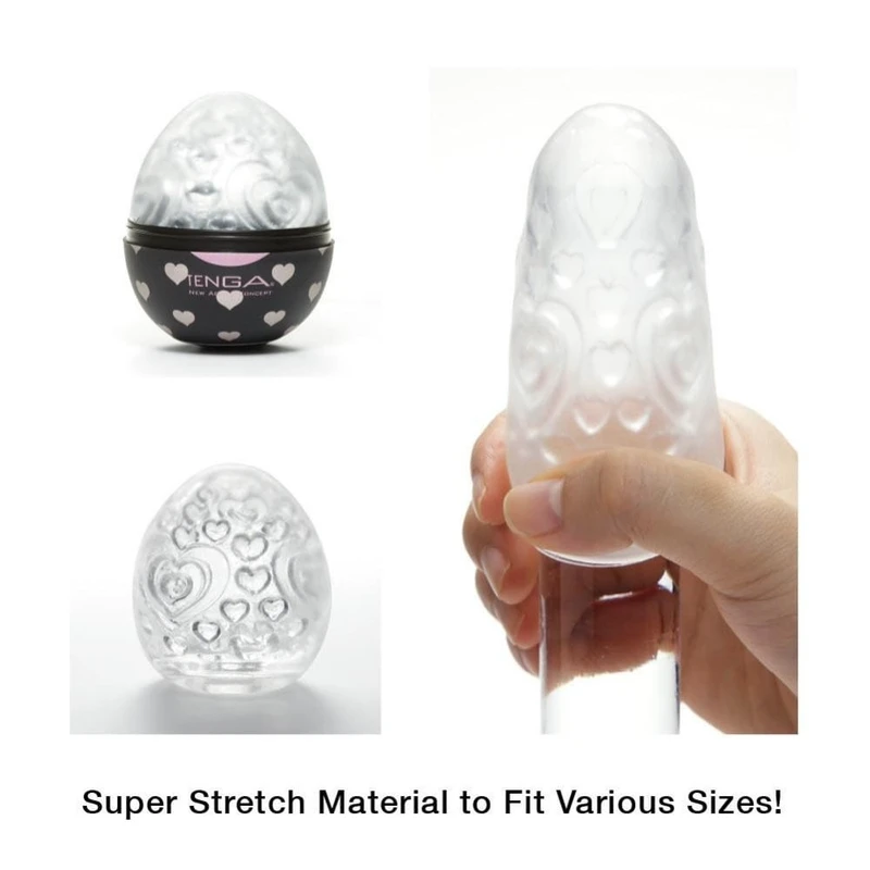 Tenga EGG: Super Stretch Sensations za muškarce 7cm - vodootporni, prozirni ljubavni pomoćnik