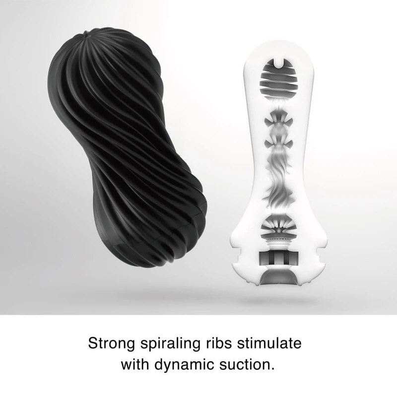 Tenga Flex Rocky Black - Vodootporni Stimulator za Odrasle, 16,5 cm
