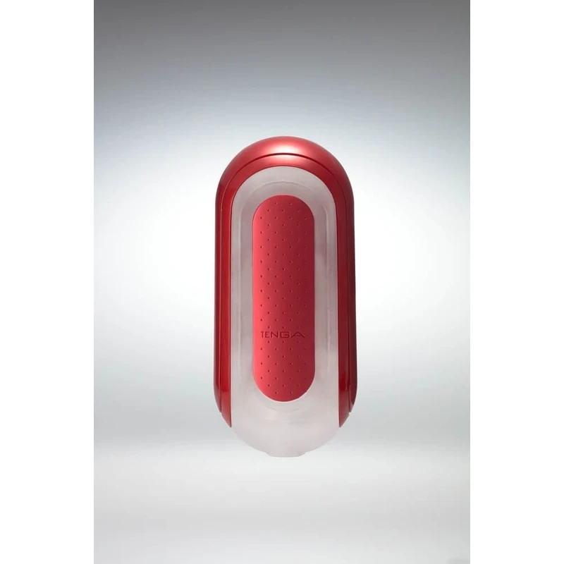 Tenga FLIP 0 RED + FLIP WARMER SET - Slim-Line Masturbator sa Vakum Efektom i Grejačem
