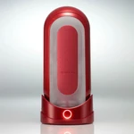 Tenga FLIP 0 RED + FLIP WARMER SET - Slim-Line Masturbator sa Vakum Efektom i Grejačem