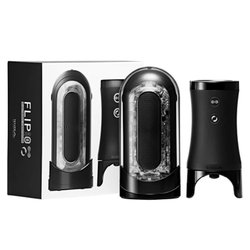 TENGA FLIP 0 (ZERO) ELECTRONIC VIBROTATION - Crni Vibrator sa Vodootpornom Funkcijom