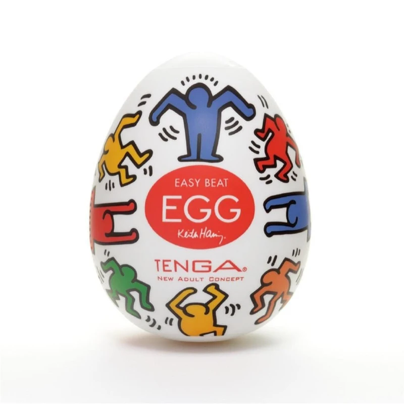 Tenga Keith Haring Egg Dance - Prozirna Vodootporna Igračka za Odrasle
