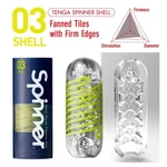 TENGA SPINNER 03 SHELL - Vodootporni Prozirni Masturbator sa Internalnim Mehanizmom