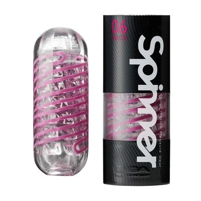 TENGA SPINNER 06 BRICK - Prozirni vodootporni masturbator sa spiralnim stimulacijama - Sexy Shop