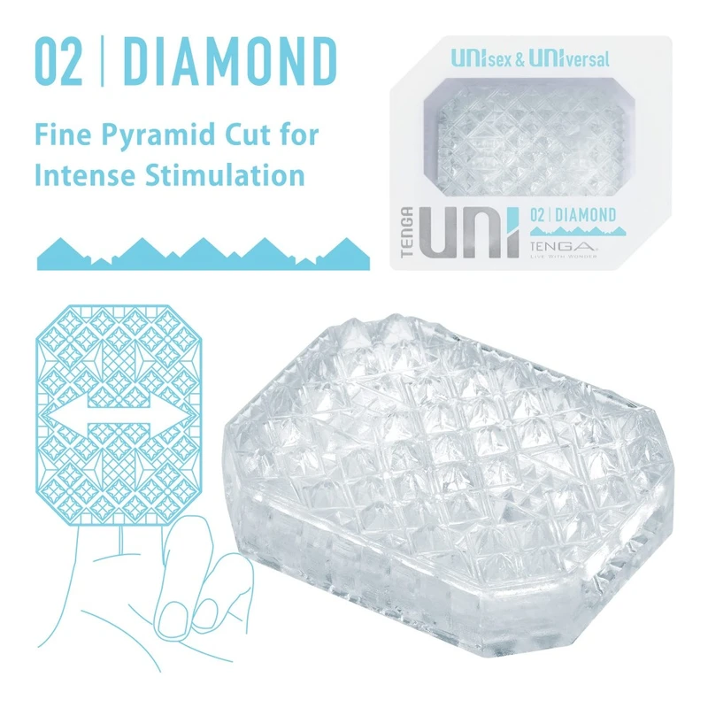TENGA UNI DIAMOND - Unikatni Pleasure Sleevey za Sve Seksualne Orijentacije