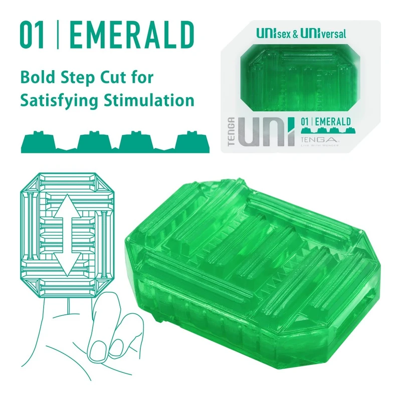 TENGA UNI EMERALD – Uniseks stimulativna igračka za uživanje