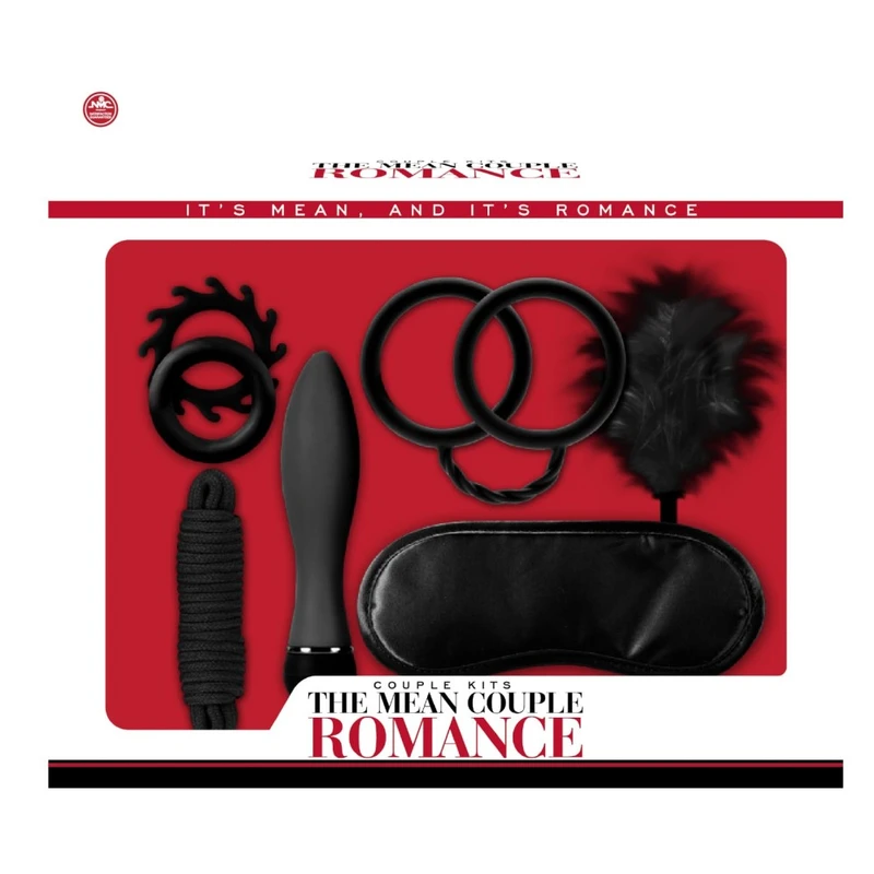 THE MEAN COUPLE ROMANCE BLACK II - Set za erotsku igru sa vibratorom i dodacima