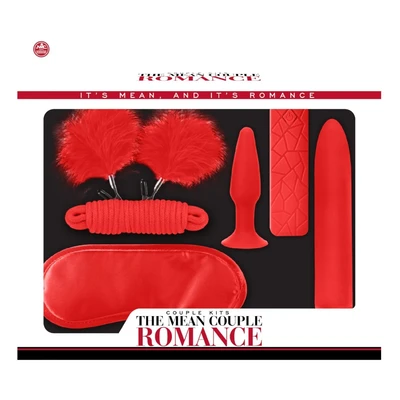THE MEAN COUPLE ROMANCE RED II - Set za intimne igre sa vibratorom i analnim čepom - Sexy Shop