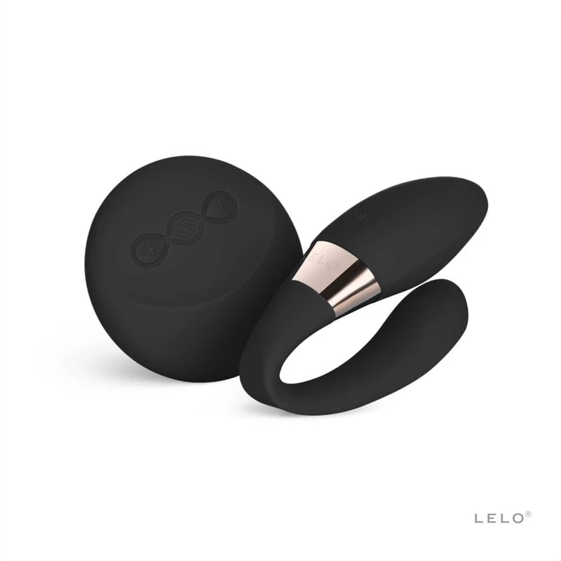 Tiani Duo Black - Dvostruki masažer za parove sa daljinskim upravljačem