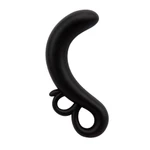Two-Finger G-Spot Butt Plug - Vodootporni Crni Silikonski Uređaj